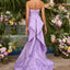 Ava Presley 42552 - Textured Mermaid Gown with Draped Back