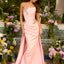 Ava Presley 42553 - Ruched Prom Gown with Flowing Overskirt