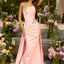 Ava Presley 42553 - Ruched Prom Gown with Flowing Overskirt