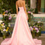 Ava Presley 42553 - Ruched Prom Gown with Flowing Overskirt