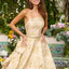 Ava Presley 42555 - Strapless Floral Ball Gown with Tiered Ruffles
