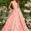 Ava Presley 42555 - Strapless Floral Ball Gown with Tiered Ruffles