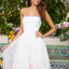 Ava Presley 43001 - Floral Print Strapless Flowing Evening Gown