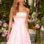 Ava Presley 43010 - Striped Ball Gown Featuring Oversized Back Bow