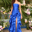 Ava Presley 43015 - Straight Neckline Tiered Ruffle Prom Dress