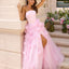 Ava Presley 43019 - Strapless Floral Applique Tulle Ball Gown