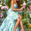 Ava Presley 43024 - Strapless Printed Mermaid Prom Gown with Slit