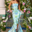 Ava Presley 43024 - Strapless Printed Mermaid Prom Gown with Slit