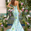 Ava Presley 43024 - Strapless Printed Mermaid Prom Gown with Slit