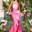 Ava Presley 43026 - Floral Embellished Mermaid Gown Featuring Ruffled Slit