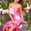Ava Presley 43026 - Floral Embellished Mermaid Gown Featuring Ruffled Slit