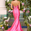 Ava Presley 43026 - Floral Embellished Mermaid Gown Featuring Ruffled Slit