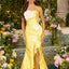 Ava Presley 43026 - Floral Embellished Mermaid Gown Featuring Ruffled Slit