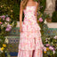 Ava Presley 43035 - Square Neckline Layered Floral Prom Gown
