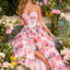 Ava Presley 43036 - Beaded Corset Floral Tiered Prom Gown