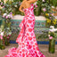 Ava Presley 43057 - Strapless Floral Mermaid Gown Ruffle Neckline