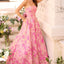 Ava Presley 43082 - Sparkling Floral Gown with Full Skirt