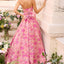 Ava Presley 43082 - Sparkling Floral Gown with Full Skirt