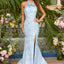 Ava Presley 43085 - Beaded Halter Mermaid Gown Bow Detail
