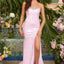 Ava Presley 43087 - Floral Embellished Gown with Sweeping Train