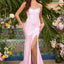 Ava Presley 43087 - Floral Embellished Gown with Sweeping Train