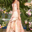 Ava Presley 43090 - Romantic A-Line Gown with Floral Detailing