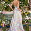 Ava Presley 43090 - Romantic A-Line Gown with Floral Detailing