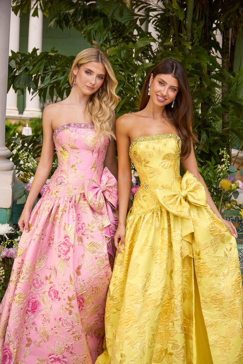 Ava Presley 43103 - Drop Waist Ball Gown with Statement Bow