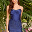 Ava Presley 43113 - Ruched Bust Gown with High Slit