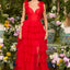 Ava Presley 47366 - Sweetheart Tiered Ruffle Bow Strap Gown