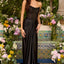 Ava Presley 47368 - Sheer Corset Bodice Draped Satin Gown