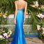 Ava Presley 47387 - Spaghetti Strap Beaded Mermaid Prom Gown