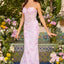 Ava Presley 47388 - Strapless Floral Beaded Mermaid Prom Gown