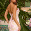 Ava Presley 47388 - Strapless Floral Beaded Mermaid Prom Gown