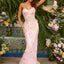 Ava Presley 47388 - Strapless Floral Beaded Mermaid Prom Gown