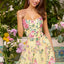 Ava Presley 47391 - Sparkling Floral Embroidery A-Line Prom Dress