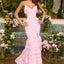Ava Presley 47402 - Floral Lace Mermaid Gown Tiered Ruffles