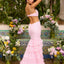Ava Presley 47402 - Floral Lace Mermaid Gown Tiered Ruffles