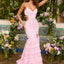 Ava Presley 47402 - Floral Lace Mermaid Gown Tiered Ruffles