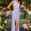 Ava Presley 47405 - One Shoulder Ruched Gown with Side Slit