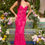 Ava Presley 47408 - Floral Applique Beaded Mermaid Prom Gown