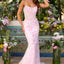 Ava Presley 47411 - Floral Embellished Corset Mermaid Prom Gown