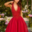 Ava Presley 47425 - Embellished Halter Neck Flowing Ball Gown