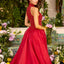 Ava Presley 47425 - Embellished Halter Neck Flowing Ball Gown
