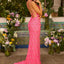 Ava Presley 47428 - Allover Crystal Pattern Gown with Open Back