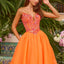 Ava Presley 47430 - Sparkling Floral Bodice A Line Gown