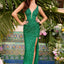 Ava Presley 47432 - Deep V Neck Gown with Strappy Back