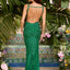 Ava Presley 47432 - Deep V Neck Gown with Strappy Back