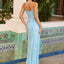 Ava Presley 47435 - Swirl Sequin Embellished Fitted Prom Gown