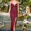 Ava Presley 47442 - Embellished Column Gown with Plunging Neckline